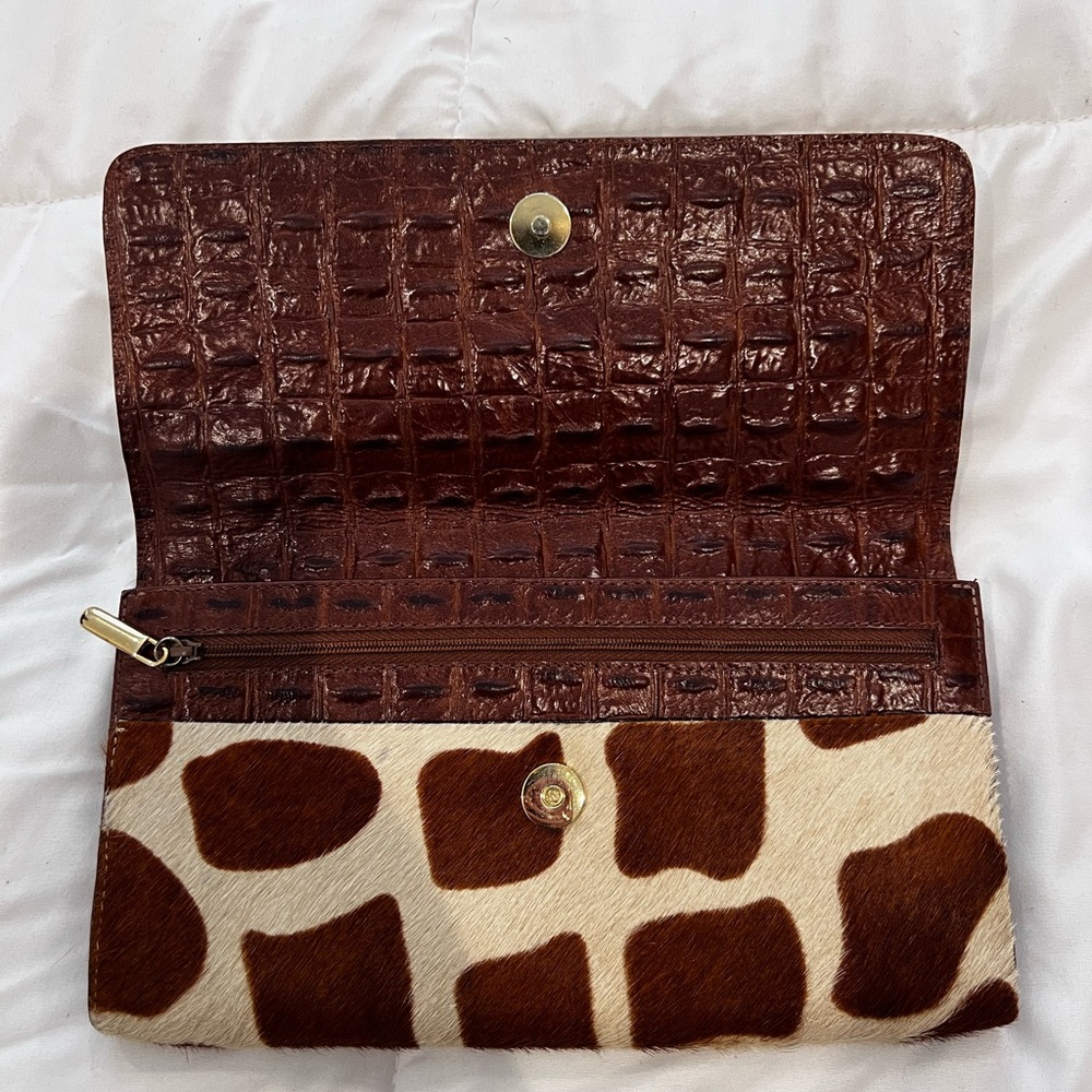 Pony skin clutch